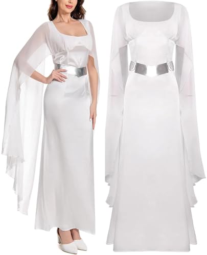 Heodols Prinzessinnen-Kostüm, Kleid, Erwachsene, Damen, Cosplay, Tunika, Robe, Gürtel, Halloween-Outfit von Heodols