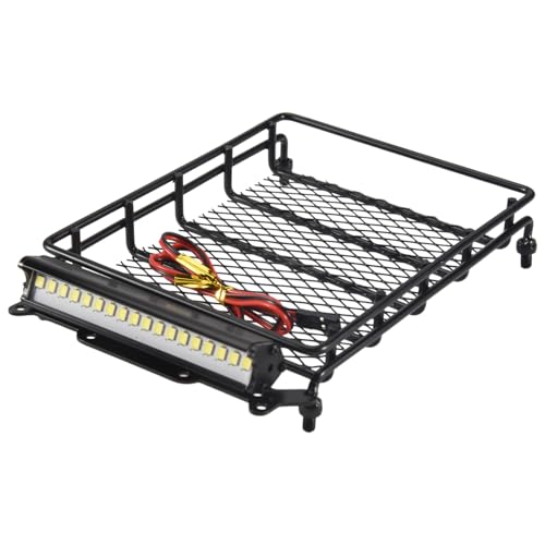 Heozlion für MN D90 D91 D99 MN90 MN99S 1/12 RC Auto Upgrade Teile Metall GepäCk TräGer Dach TräGer mit LED Licht ZubehöR Heozlion für MN D90 D91 D99 MN90 MN99S 1/12 RC Auto Upgrade Teile Metall GepäCk TräGer Dach TräGer mit LED Licht ZubehöR von Heozlion