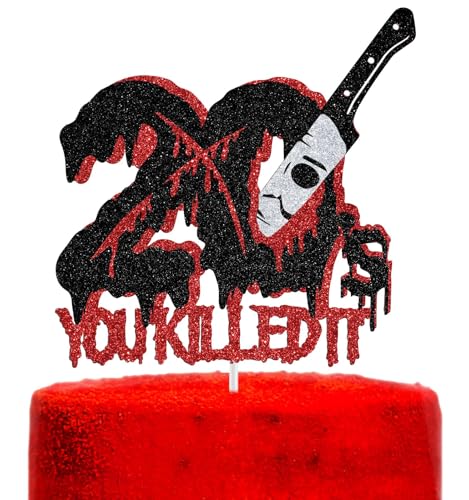 20's You Killed It Cake Topper Rip Twenties Decoration Death to My Twenties Cake Decoration Halloween Horror Movie Themed 30th Birthday Party Decoration Black Glitter 20's You Killed It Cake Topper Rip Twenties Decoration Death to My Twenties Cake Decoration Halloween Horror Movie Themed 30th Birthday Party Decoration Black Glitter von Hequoyer
