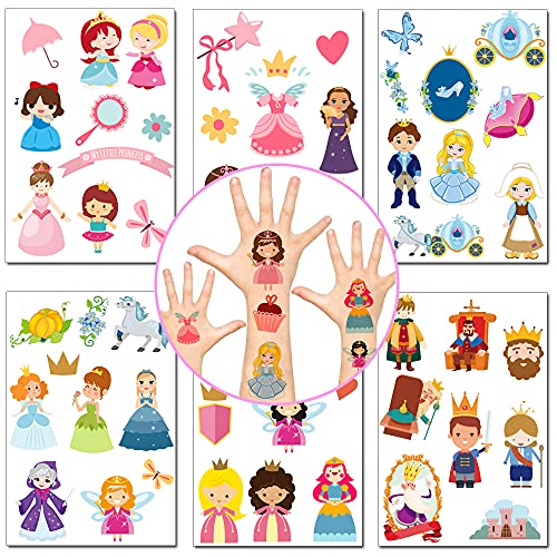 Herber Prinzessin Party Dekorationen für Mädchen, 12 Blatt Prinzessin Prinz König temporäre Tattoos Aufkleber für Mädchen Prinzessin Geburtstagsfeier Dekorationen liefert Gefälligkeiten Herber Prinzessin Party Dekorationen für Mädchen, 12 Blatt Prinzessin Prinz König temporäre Tattoos Aufkleber für Mädchen Prinzessin Geburtstagsfeier Dekorationen liefert Gefälligkeiten von Herber