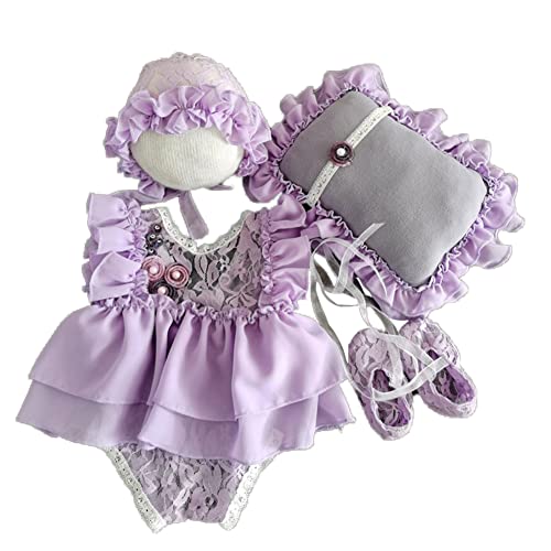 Baby Mädchen Fotografie Kostüm Requisiten Strampler Spitze Tütü Kleid Bodysuit Fotoshooting Outfits Mädchen Spitze Prinzessinnen-Kostüm mit Hut Fotografische Requisiten Outfits,Lila,0-1 Monate Baby Mädchen Fotografie Kostüm Requisiten Strampler Spitze Tütü Kleid Bodysuit Fotoshooting Outfits Mädchen Spitze Prinzessinnen-Kostüm mit Hut Fotografische Requisiten Outfits,Lila,0-1 Monate von Herbests