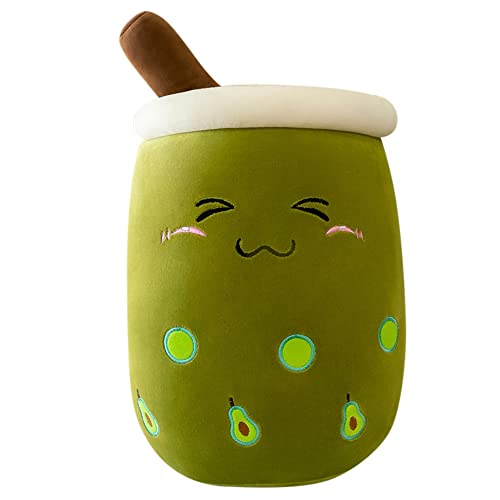 Herbests Bubble Tea Plüschtier, 24CM Boba Kuscheltier Milchtee Teetasse Kissen Gefüllte Plüsch Spielzeug Obst Komfort PlüschKissen Weiches Schlafkissen Geburtstagsgeschenk, Avocado Gesicht Herbests Bubble Tea Plüschtier, 24CM Boba Kuscheltier Milchtee Teetasse Kissen Gefüllte Plüsch Spielzeug Obst Komfort PlüschKissen Weiches Schlafkissen Geburtstagsgeschenk, Avocado Gesicht von Herbests