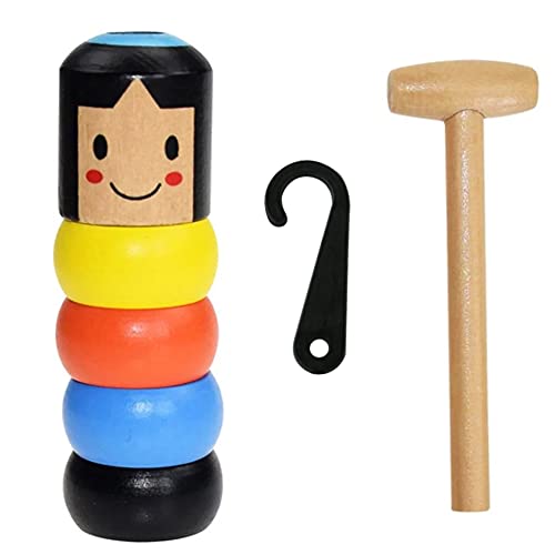 Herbests Unzerbrechliches Magisches Holzspielzeug,Hölzernes Mann Spielzeug, Wooden Holz-Spielzeug für Kinder und Erwachsene,Wooden Man Magic Toy,Magische Lustige Marionette Daruma mit Magie Herbests Unzerbrechliches Magisches Holzspielzeug,Hölzernes Mann Spielzeug, Wooden Holz-Spielzeug für Kinder und Erwachsene,Wooden Man Magic Toy,Magische Lustige Marionette Daruma mit Magie von Herbests