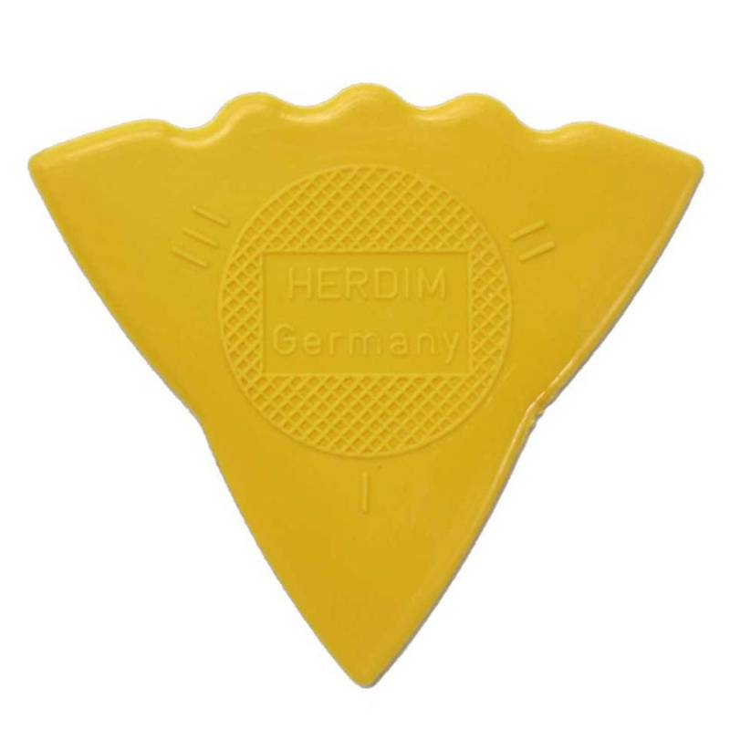 Herdim 3-Gauge Pick Yellow Nylon (12 pcs) Plektrum von Herdim