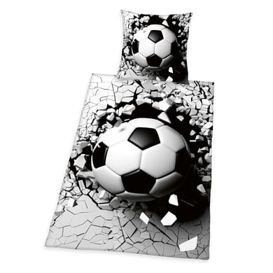 HERDING Bettwäsche 3D Fußball 135 x 200 cm von Herding