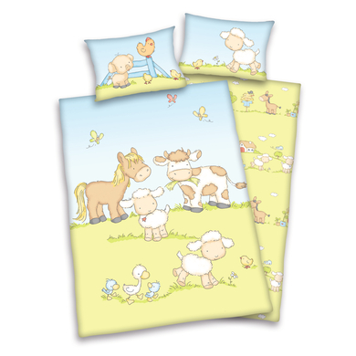 babybest® Bettwäsche Bauernhoftiere 100 x 135 cm von babybest®