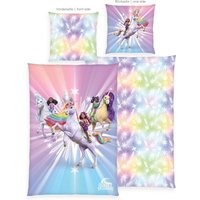 Herding 4428601050 - Unicorn Academy, Baumwolle/Renforcé, 135x200/80x80cm von Herding