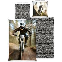 Herding 4859437050 - Young Collection, Mountainbike, Bettwäsche-Set, Mikrofaser, 80 x 80 cm, 135 x 200 cm von Herding