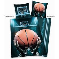 Young Collection 4459233050 - Basketball Bettwäsche, 80x80 cm + 135x200 cm, 100% Baumwolle von Herding
