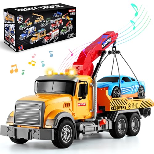 Herenear Abschleppwagen Spielzeug, 1:16 Vielseitiger Abschlepper, Großer Transporter LKW Lastwagen Spielzeug, mit Licht und Sound, Spielzeug Geschenk für Kinder 3 4 5 6 Jahre Herenear Abschleppwagen Spielzeug, 1:16 Vielseitiger Abschlepper, Großer Transporter LKW Lastwagen Spielzeug, mit Licht und Sound, Spielzeug Geschenk für Kinder 3 4 5 6 Jahre von Herenear