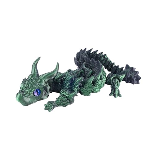 Herfair 3D Drache Spielzeug Skulpturen 3D Gedruckte Figuren Miniatur 3D Drachenfiguren Kreativität Schreibtisch Dekoration Geschenke (A) von Herfair