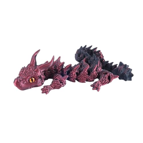 Herfair 3D Drache Spielzeug Skulpturen 3D Gedruckte Figuren Miniatur 3D Drachenfiguren Kreativität Schreibtisch Dekoration Geschenke (C) von Herfair