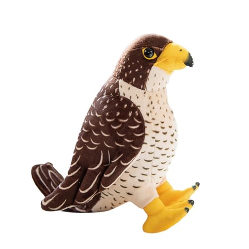 Herfair Adler Kuscheltier Plüsch Vögel Plüschtier Kuschelkissen Tier Stofftier Adler Plüschpuppen Kinder Kinder Geschenke für Jungen und Mädchen (18cm) von Herfair