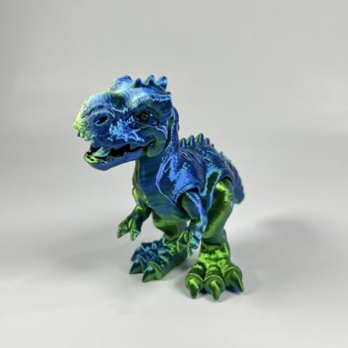Herfair Dinosaurier Spielzeug 3D Gedrucktes Tyrannosaurus Rex Figuren mit Flexible Gelenke Dino Spielzeug Desktop Dekor Ornament Geschenke für Kinder (A) von Herfair