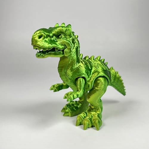 Herfair Dinosaurier Spielzeug 3D Gedrucktes Tyrannosaurus Rex Figuren mit Flexible Gelenke Dino Spielzeug Desktop Dekor Ornament Geschenke für Kinder (E) von Herfair