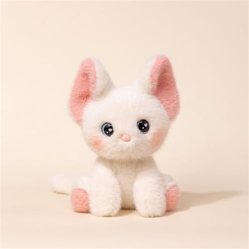 Herfair Katze Kuscheltier, Plüschtiere Katzen, Niedlich Stofftier Spielzeug zum Spielen & Kuscheln, Kawaii Deko Plushie Geschenk für Kinder (B) von Herfair