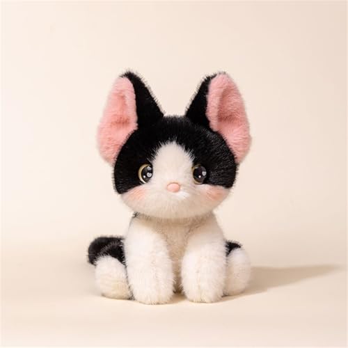 Herfair Katze Kuscheltier, Plüschtiere Katzen, Niedlich Stofftier Spielzeug zum Spielen & Kuscheln, Kawaii Deko Plushie Geschenk für Kinder (C) von Herfair