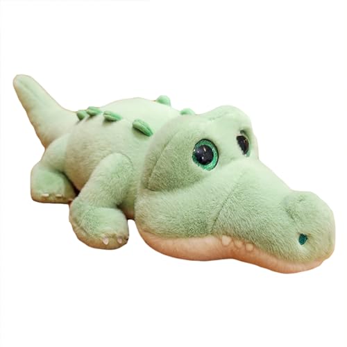 Herfair Krokodil Kuscheltier Kawaii Plüschtier Krokodil Spielzeug Kissen zum Kuscheln & Spielen Plüschpuppen Krokodil Stofftier Geschenk für Kinder (85 cm) von Herfair