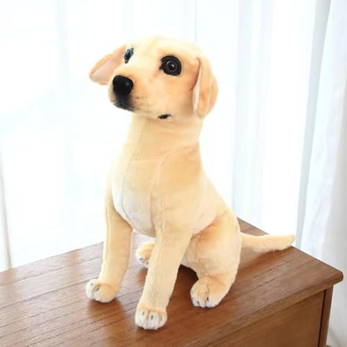 Herfair Kuscheltier Kuschelhund Golden Retriever Kuscheltier, Plüschtier-Hund, Flauschiger Plüschhund weiches Stofftier für Babys, Jungs, Mädchen und Erwachsene, (40cm) von Herfair