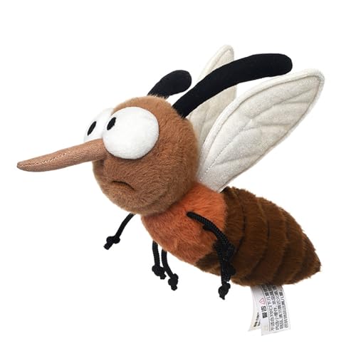Herfair Mücken Kuscheltier Klein Insekten Plüschtier Mücken Puppen Stofftier Plushie Lustige Geschenke für Mädchen und Jungen von Herfair