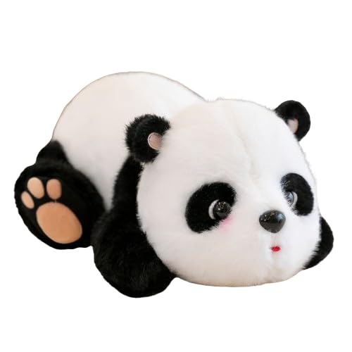 Herfair Panda Kuscheltier, 25 cm/9.8in Cartoon-Bambusröhren-Panda-Plüschtiere, Anschmiegsamer Plüsch-Panda, Kuscheltiere Geschenk für Kinder, Panda Geschenk (Panda sitzend B,25 cm/9.8in) von Herfair