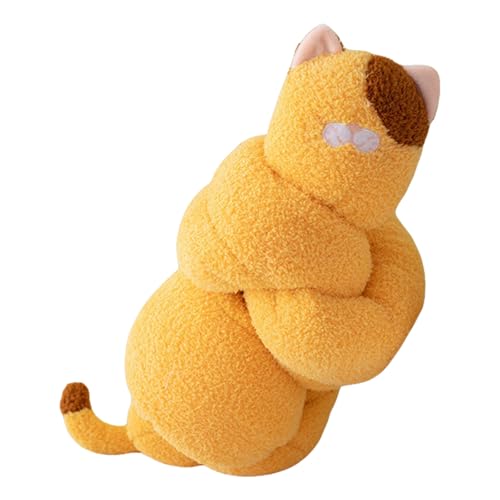 Tier Kuscheltier Süß, Plüschtier Tier,TierStofftier zum Kuscheln & Spielen, süßes Schweinchen & Häschen Plüsch –Kissen Puppe Geschenk für Fans Kinder Mädchen Jungen (Katzen) von Herfair