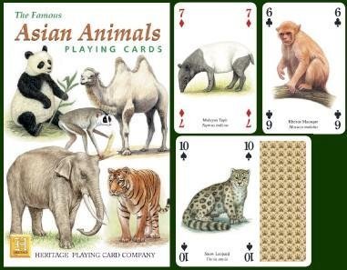 Asian Animals Playing Cards by Heritage Playing Card Company von Heritage Playing Cards