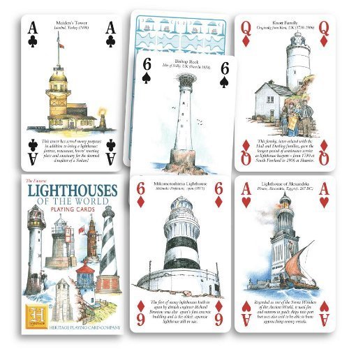 Heritage Playing Cards Lighthouses Of The World Playing Cards by Heritage Playing Cards von Heritage Playing Cards