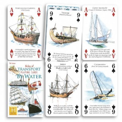 History of Transport – Wasserspielkarten von Heritage Playing Cards von Heritage Playing Cards