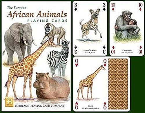 African Animals Playing Cards by Heritage Playing Card von Heritage