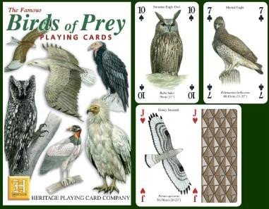 Heritage Playing Card Birds of Prey Playing Cards by von Heritage