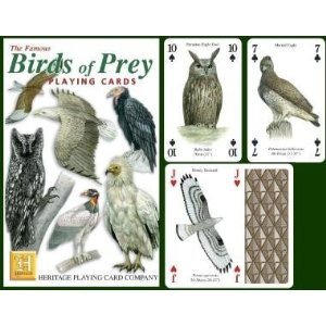 Heritage Playing Card Birds of Prey Playing Cards by von Heritage