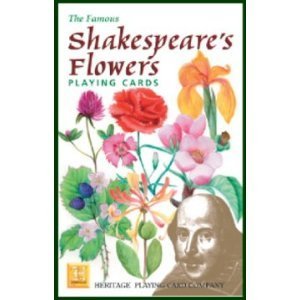 Heritage Playing Card Shakespeare's Flowers Playing Ca by von Heritage