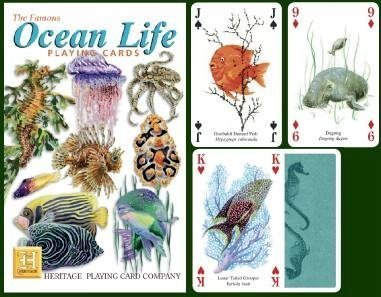 The Famous Ocean Life Playing Cards by Heritage von Heritage
