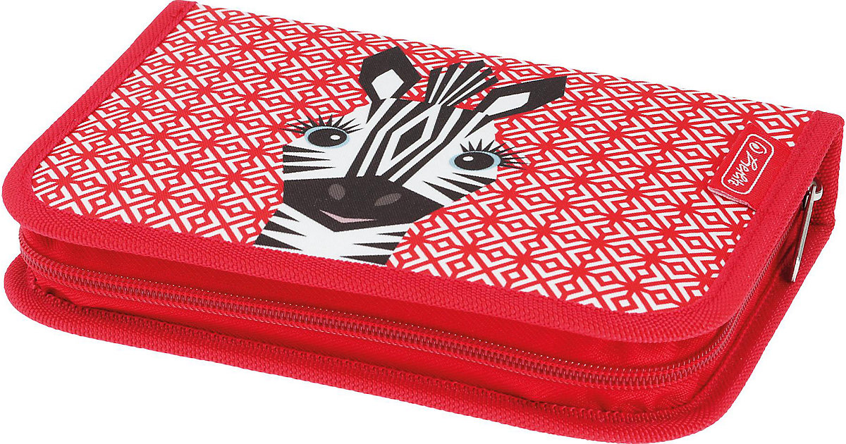 Federmäppchen Cute Animals Zebra, befüllt, 31-tlg. rot Federmäppchen Cute Animals Zebra, befüllt, 31-tlg. rot von Herlitz