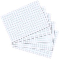 HERLITZ 10621431 Karteikarte A7 kariert weiß 100 Stück von Herlitz