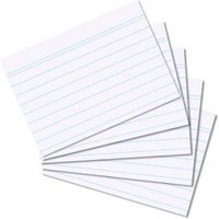 HERLITZ 10621464 Karteikarte A8 liniert weiß 100er Packung von Herlitz