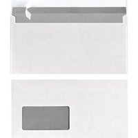 HERLITZ 10836344 Briefumschlag DL haftklebend mit Fenster weiß 25er Packung FSC Mix von Herlitz