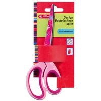HERLITZ 10897171 Design Bastelschere spitz Linkshänder, farbig sortiert von Herlitz