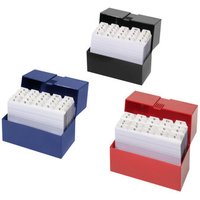 HERLITZ 1904606 Karteikasten A6 gefüllt, farbig sortiert von Herlitz