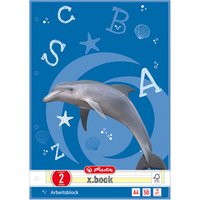 HERLITZ 215020 Herlitz Schreibblock DIN A4 Lineatur 2 mit Delfin-Motiv, 50 Blatt HERLITZ 215020 Herlitz Schreibblock DIN A4 Lineatur 2 mit Delfin-Motiv, 50 Blatt von Herlitz