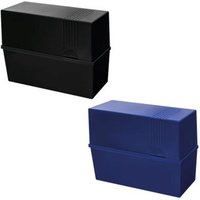 HERLITZ 50028191 Karteikasten A5 leer farbig sortiert von Herlitz