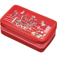 HERLITZ 50038763 Schüleretui TriCase 31tlg. - Motiv Vintage Love von Herlitz