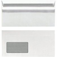 HERLITZ 764746 Briefumschlag DL selbstklebend mit Fenster weiß 100er Packung von Herlitz
