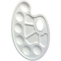 HERLITZ 8643033 Mischpalette mit Griffloch weiß 23,5 x 17 cm von Herlitz