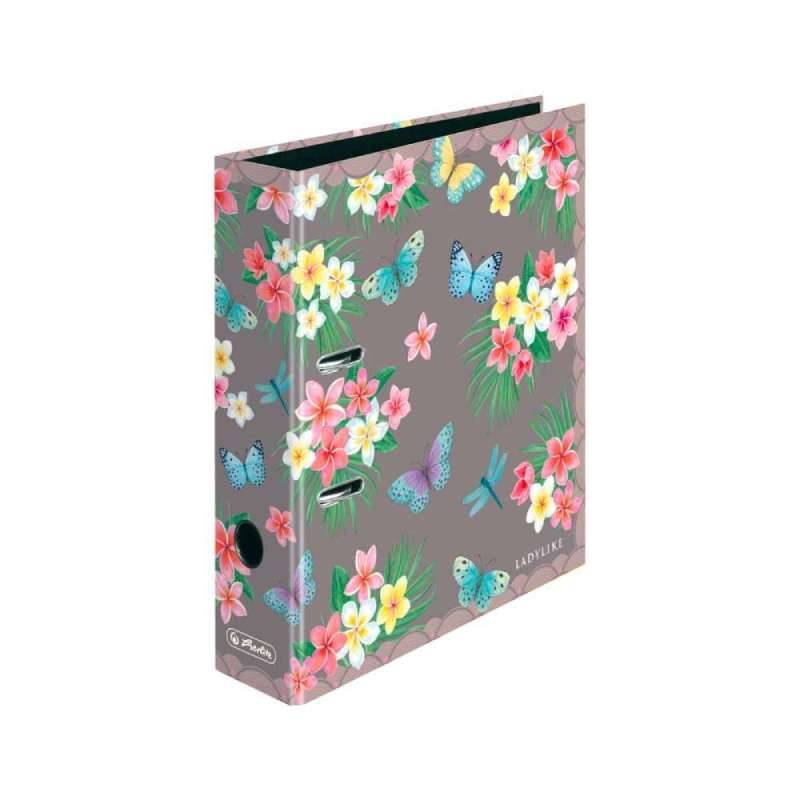 HERLITZ DIN A4 Ordner - 80mm Breite, Motive Butterflies von Herlitz