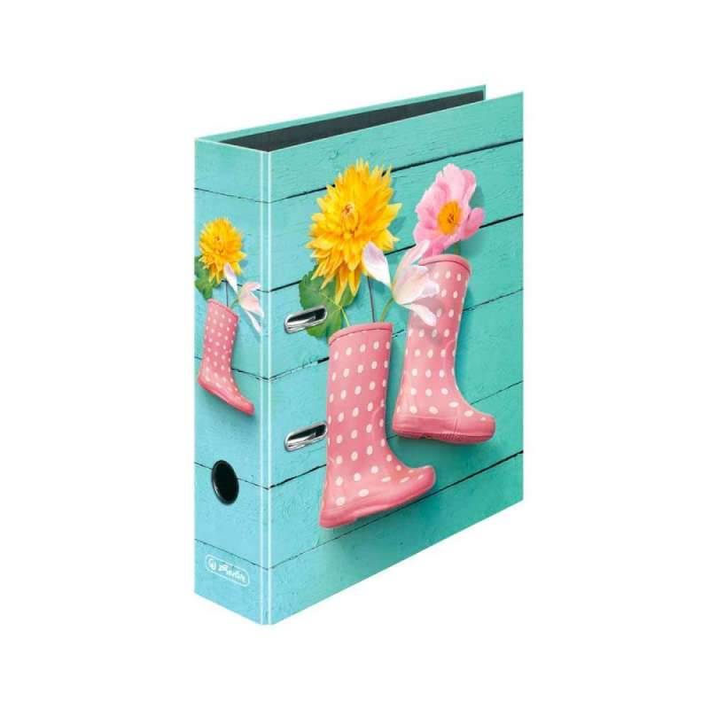HERLITZ DIN A4 Ordner - 80mm Breite, Motive Gummistiefel von Herlitz