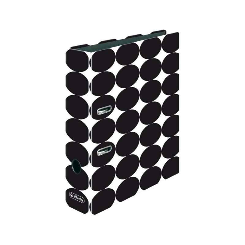 HERLITZ DIN A4 Ordner - 80mm Breite, Motive Just Black von Herlitz