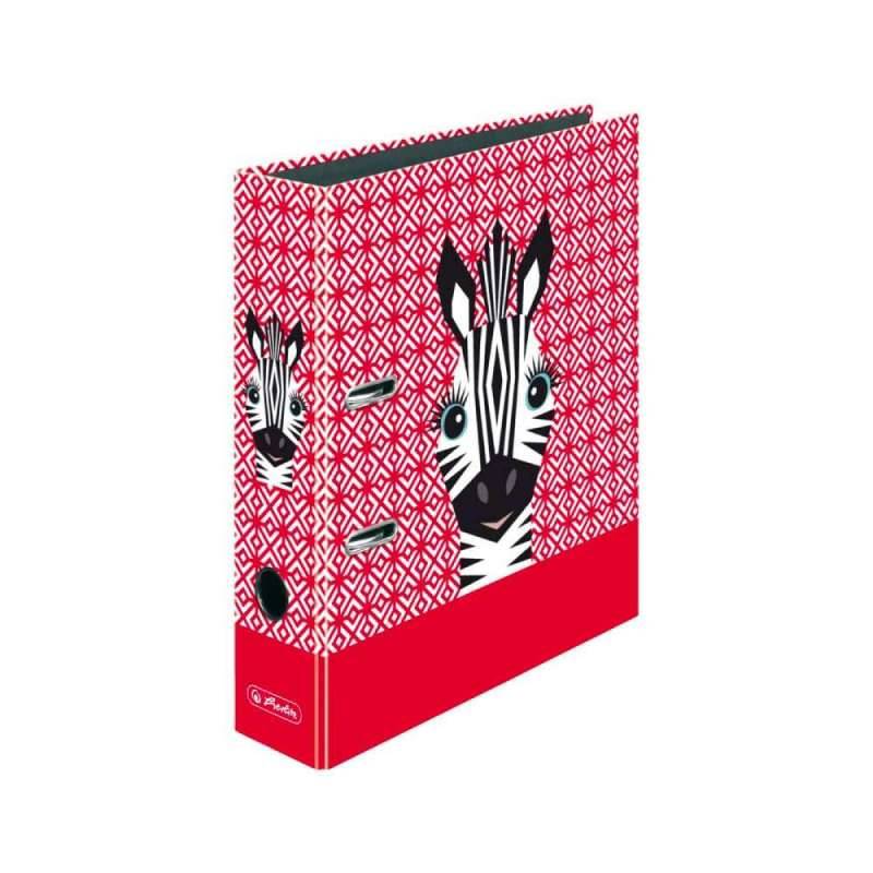 HERLITZ DIN A4 Ordner - 80mm Breite, Motive Zebra von Herlitz