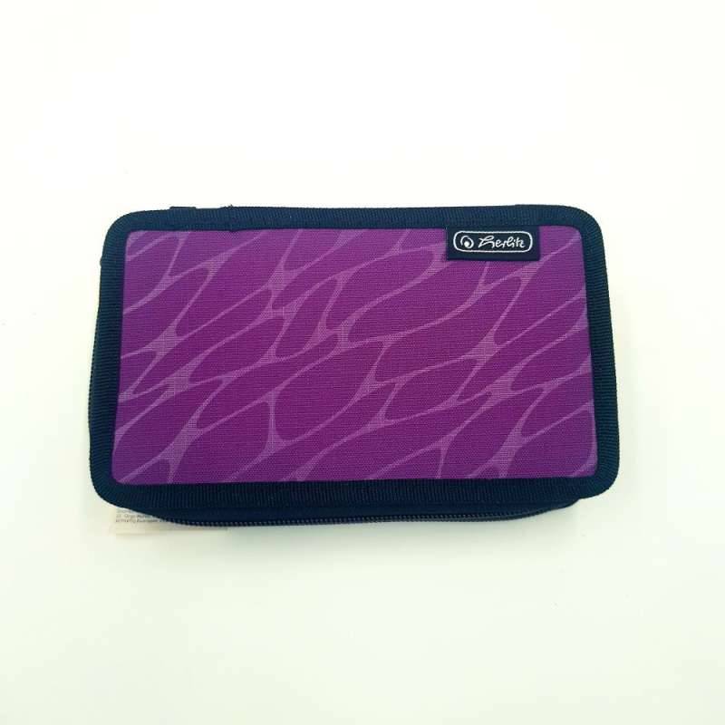 HERLITZ Federmäppchen Wild Print lila, 23-teilig von Herlitz
